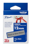 BROTHER P-Touch 12mm black/gold ribbon tape