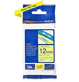 BROTHER P-TOUCH TZE-151 noir sur clear 24mm