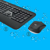 Logitech 920-008685 clavier Souris incluse Universel RF sans fil QWERTY US International Noir, Blanc