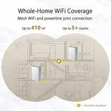 ASUS ZenWiFi AX Hybrid XP4 Mesh AX1800 Dual Band WiFi 6 with AV1300 HomePlug AV2 MIMO White 2-pack