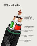 BELKIN BOOST CHARGE USB-C to USB-C 2.0 Cable Braided 1M Black