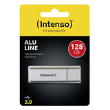 INTENSO Clé USB 2.0 Alu Line - 128 Go Silver