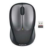 LOGITECH M235 Mouse right-handed optical wireless 2.4 GHz USB wireless receiver grey
