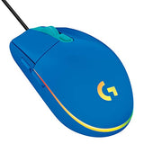 LOGITECH Gaming Mouse G203 LIGHTSYNC Mouse optical 6 buttons wired USB blue