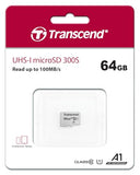 TRANSCEND 64Go UHS-I U1 microSD sans adaptateur SD pour smartphone / tablette