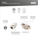 Digitus CAT 6A, module Keystone, blindé, installation sans outil