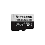 TRANSCEND 64Go microSD w/ adapter U1 High Endurance