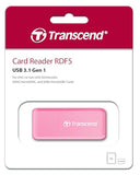 TRANSCEND TS-RDF5R Transcend card reader USB 3.1 Gen 1 SD/microSD pink