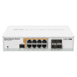 Mikrotik CRS112-8P-4S-IN commutateur réseau Gigabit Ethernet (10/100/1000) Connexion Ethernet, supportant l'alimentation via ce port (PoE) Blanc