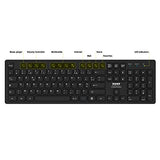 PORT DESIGNS Mouse and Keyboard 2in1 Robust and long-lasting keyboard Ergonomic and ambidextrous mouse Wireless 2.4Ghz USB-A/USB-C