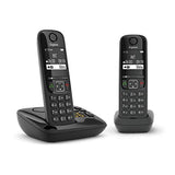 Gigaset AS690A DUO tél.DECT + REP - base + 2 combinés noirs