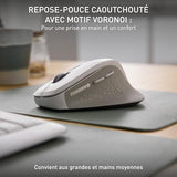 CHERRY Souris STREAM COMFORT sans fil blanche