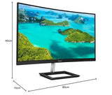 PHILIPS 325E1C/00 - 31.5pcs - INCURVE - QHD - MVA - VGA - HDMI - DP -AUDIO