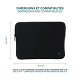 MOBILIS Housse d ordinateur portable Skin 12.5-14 - Noir/Gris