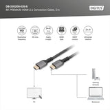 Digitus DB-330200-020-S câble HDMI 2 m HDMI Type A (Standard) Noir