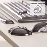 FELLOWES REPOSE-POIGNET GEL CRYSTAL - NOIR