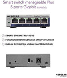 NETGEAR GS105E-200PES commutateur réseau Géré L2/L3 Gigabit Ethernet (10/100/1000) Gris