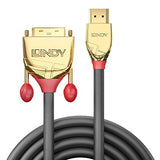 LINDY 10m Gold HDMI to DVI-D Cable HDMI to DVI-D 18+1 connector