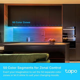 TP-LINK Smart Light Strip Multicolor 2.4GHz Wi-Fi RGBW+IC LED light strip 1000lm