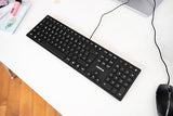 CHERRY Clavier KC 6000 SLIM USB EU noir