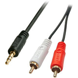 LINDY Premium Audio Adaptercable 20m 2x Phono/RCA to 3.5mm Stereo Jack