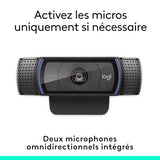 Logitech 960-001360 webcam 1920 x 1080 pixels USB Noir