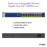 NETGEAR 24PT GIGE UNMNGED SWTCH W/ POE++