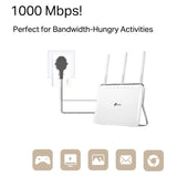 TP-LINK AV1000 Passthrough Powerline KIT Broadcom 1 Gigabit Port