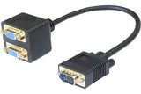 Cable 1 vga /m vers 2 vga /f - 30CM