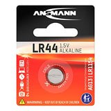 ANSMANN Piles alcalines 5015303 LR44 blister de 1