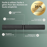 PanaCast 50 EMEA - Systeme de vidéoconférence de groupe - 4K Ultra HD - 30 ips - 6x - Noir