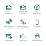 TP-LINK EAP655-WALL Applique murale avec Switch PoE+ SDN WiFi 6 AX3000