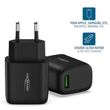 CHARGEUR SECTEUR 1 PORT USB QUICK CHARGE QC 3.0