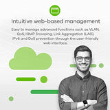 Zyxel GS1900-10HP Géré L2 Gigabit Ethernet (10/100/1000) Connexion Ethernet, supportant l'alimentation via ce port (PoE) Noir