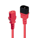 LINDY 0.5m IEC Extension Lead Red