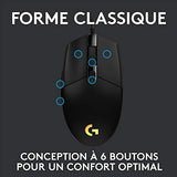 LOGITECH Gaming Mouse G203 LIGHTSYNC Mouse optical 6 buttons wired USB black