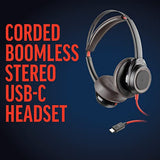 POLY Blackwire 7225 Micro Casque sans perche USB-C noir