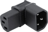Adaptateur IEC C14 / IEC C13 coudé