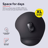 TRUST Tapis de souris ergonomique BIGFOOT XL - noir