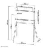 NEOMOUNTS NM-M1000WHITE support au sol pour écran 37-70p