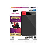 SILICON POWER External HDD Diamond D30 2To USB 3.0 ultra-slim IPX4 Black