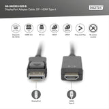Digitus AK-340303-020-S câble vidéo et adaptateur 2 m HDMI Type A (Standard) Noir