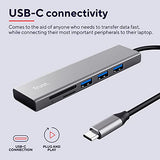 TRUST Hub USB-C HALYX 5 ports 3 USB 1 SD et 1 micro-SD