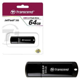 TRANSCEND Cle USB 2.0 JetFlash 350 - 64Go Noir