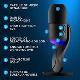 LOGITECH G Yeti GX Microphone USB black