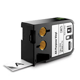 DYMO XTL Etiquette vinyle permanente multi-usage 24 mm x 7 m, noir/blanc