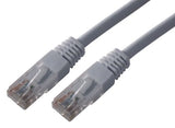 MCL network cable CAT 5e RJ45U / UTP - 0.5m Grey