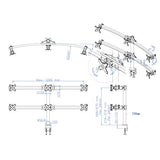 NEOMOUNTS FPMA-D700D6 Support décran à fixer 19-27p
