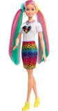 Leopard Rainbow Hair Doll BARBIE GRN81