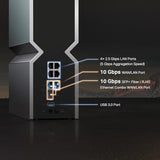 TP-LINK BE19000 Tri Band Wi-Fi 7 Router 1376Mbps at 2.4GHz + 5760Mbps at 5GHz + 11520Mbps at 6GHz 8x Internal Antennas